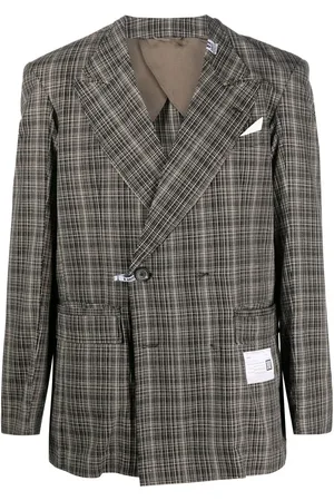 Maison Mihara Yasuhiro Checked-pattern blazer