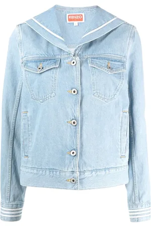 Kenzo Sailor logo-embroidered denim jacket