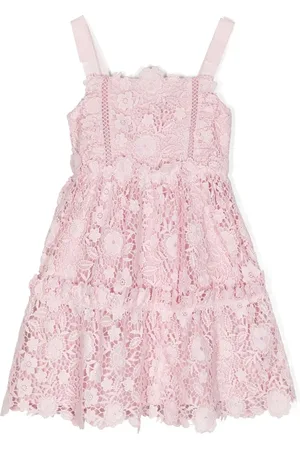 Self-Portrait Lace-pattern mini dress