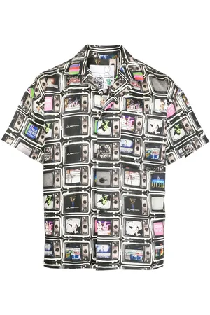 Natasha Zinko TV print camp-collared shirt