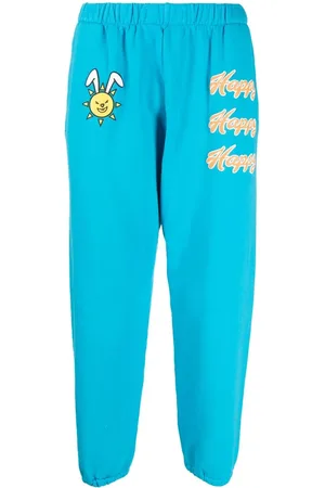 Natasha Zinko Happy-print detail track pants