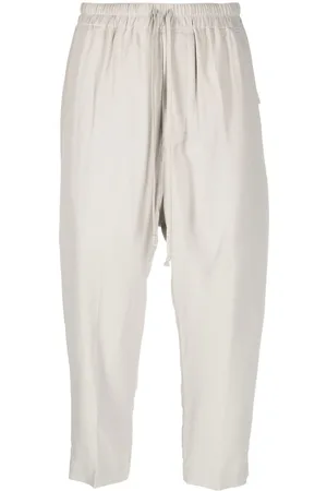 Rick Owens Cropped drop-crotch trousers