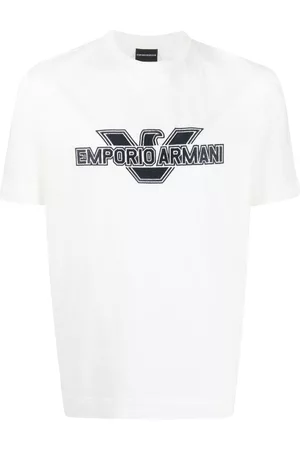 Armani Embroidered-logo short-sleeve T-shirt