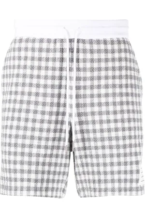 Thom Browne Gingham-check track shorts