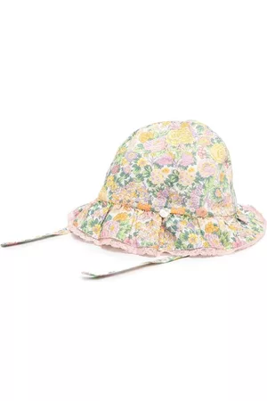 Tartine Et Chocolat Floral-print cotton sun hat
