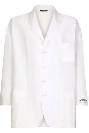 Dolce & Gabbana Linen-silk single-breasted blazer