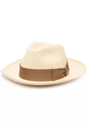 Borsalino Bow-detail trilby hat