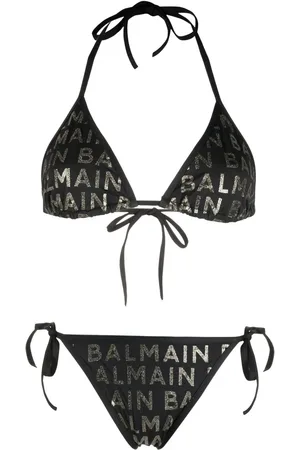 Balmain Logo-print bikini set
