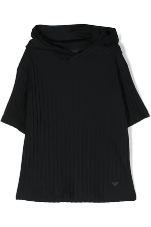 Emporio Armani Striped Iconic Eaglet cotton T-shirt