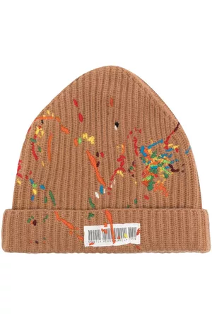 MOSTLY HEARD RARELY SEEN Barcode-print embroidered beanie