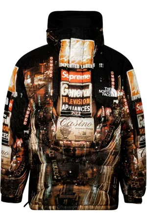Supreme X The North Face 800-fill half zip hoodie