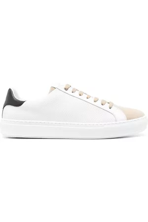 CANALI Low-top perforated sneakers