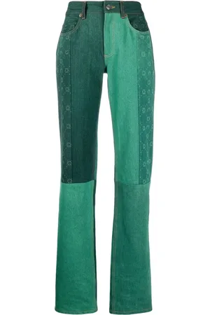 Marine Serre Moonogram straight-leg jeans