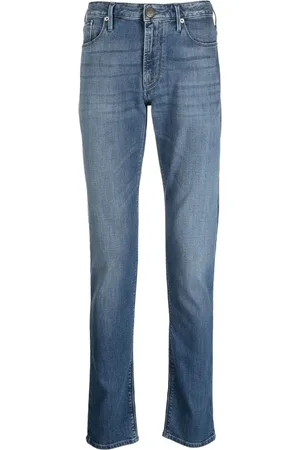 Emporio Armani Mid-rise slim-fit jeans