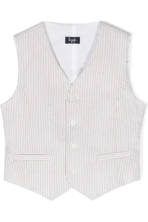 Il gufo Stripe-pattern cotton waistcoat
