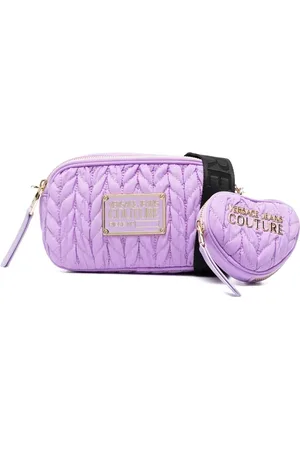 VERSACE Logo-plaque crossbody bag
