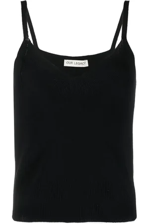 OUR LEGACY Ribbed-knit singlet top
