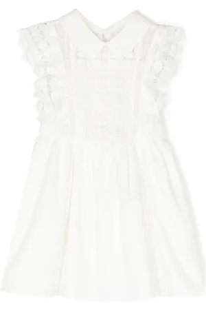 Self-Portrait Lace-pattern sleeveless dress