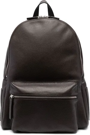 Orciani Micron grained-leather backpack