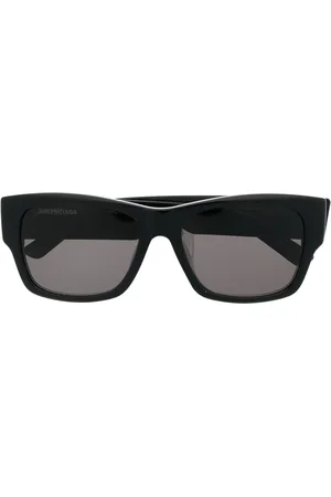 Balenciaga Enamelled-logo square-frame sunglasses