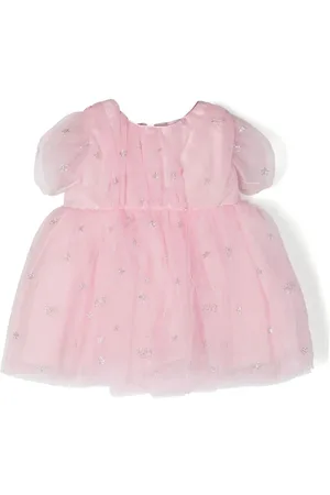 Chiara Ferragni Glitter monogram print tulle dress
