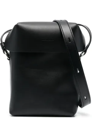 Jil Sander Mini Lid leather messenger bag