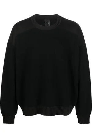 Y-3 Ribbed-knit panelled jumper