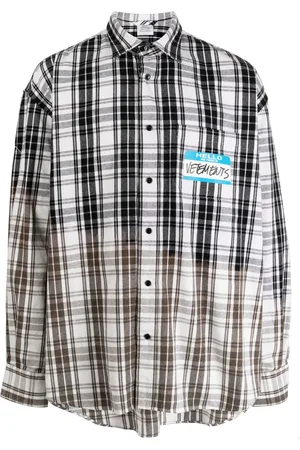 Vetements My Name Is checked shirt