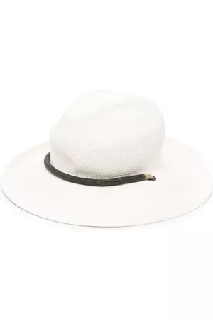 Brunello Cucinelli Bead-band wide-brim hat