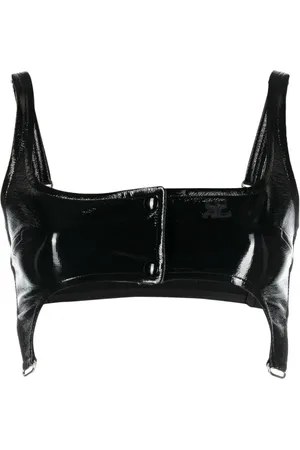 Courrèges Patent garter top