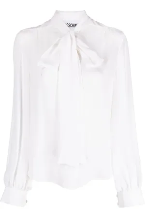 Moschino Pussy-bow collar silk blouse