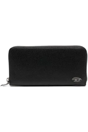 Diesel Continental Zip L logo-plaque leather wallet