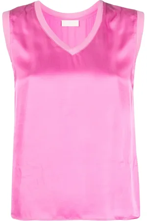 Liu Jo Satin V-neck tank top