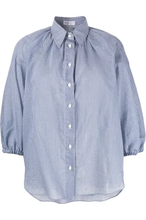 Brunello Cucinelli Plaid print blouse