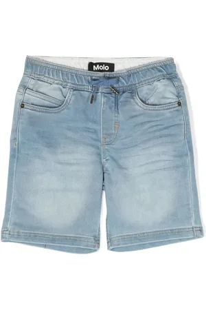 Molo Stonewashed denim shorts