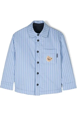 Palm Angels Mini-bear-patch overshirt
