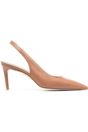 Stuart Weitzman 90mm leather sling-back pumps
