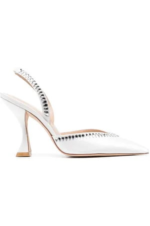 Stuart Weitzman Crystal-embellished slingback 110mm pumps