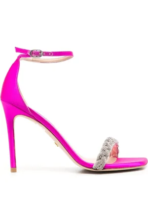 Stuart Weitzman 107mm crystal-embellished strap sandals