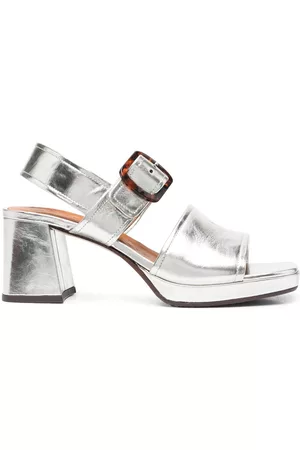 Chie Mihara Ginka 75mm metallic-finish sandals