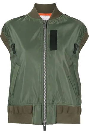 SACAI Sleeveless bomber jacket