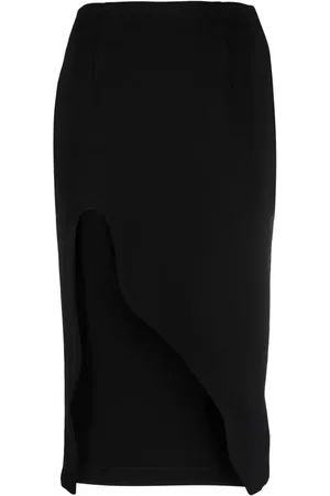 OFF-WHITE Asymmetric midi skirt