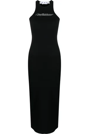 OFF-WHITE Bling Baseball Rowing midi dress