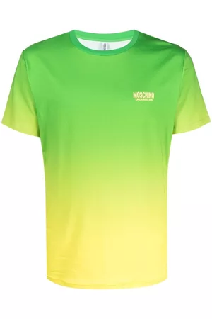 Moschino Raised-logo ombré cotton T-shirt