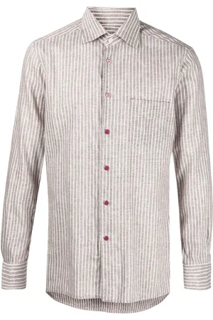 Kiton Long-sleeve striped shirt