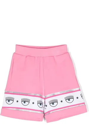 Chiara Ferragni Logo-tape track shorts