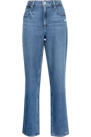 Paige Mid-rise straight-leg jeans