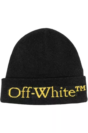 OFF-WHITE Men Beanies - Embroidered-logo beanie