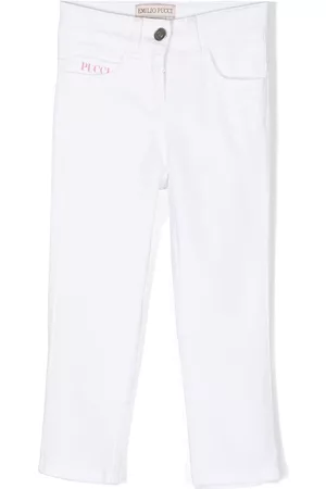 PUCCI Junior Logo-patch casual trousers