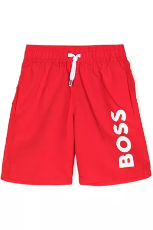 HUGO BOSS Logo-print swim shorts
